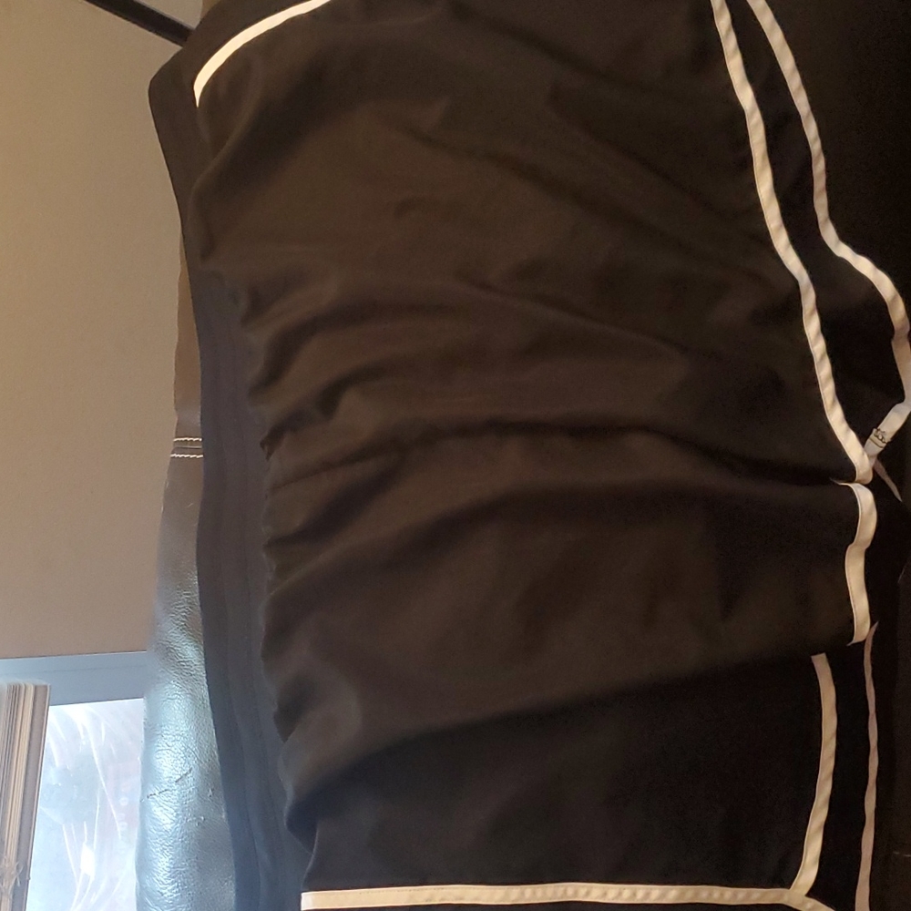 Black with white trim Athletic Shorts